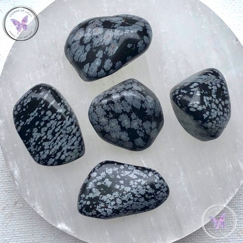 Snowflake Obsidian Tumble Stone